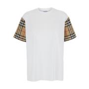 Burberry Vintage Check Bomull T-shirt Multicolor, Herr