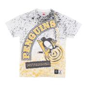 Mitchell & Ness Pittsburgh Penguins Burst Tee Multicolor, Herr