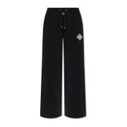 Casablanca Sweatpants med vida ben Black, Dam