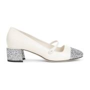 Jimmy Choo Metalliska Pumps för kvinnor Beige, Dam