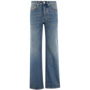 Fabiana Filippi Vintage Wash High-Waisted Straight Jeans Blue, Dam