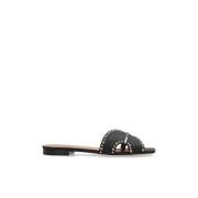 Malone Souliers Slides Keke Black, Dam