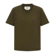 Ami Paris Logotyp-T-shirt Green, Dam