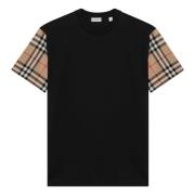 Burberry Kortärmad Rund Hals T-shirt Black, Dam