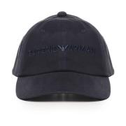 Emporio Armani Blå Baseballkeps med Broderad Logotyp Blue, Herr