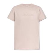 Moncler T-shirt med logotyp Pink, Dam