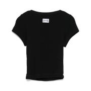 Jean Paul Gaultier Svart Rund Hals Kortärmad T-shirt Black, Dam