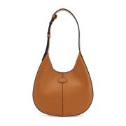 Tod's Elegant Läder Mini Hobo Väska Brown, Dam