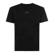 Dsquared2 Svart T-shirt med präglat logotyp Black, Herr