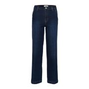 Part Two Mörk Vintage Denim Wide Leg Jeans Blue, Dam