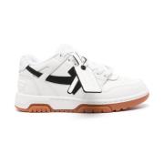 Off White Vita Avslappnade Sneakers White, Dam