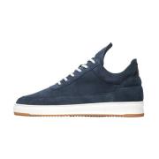 Filling Pieces Låg Topp Mocka Mörkblå Blue, Unisex