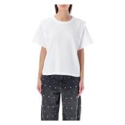 Isabel Marant Étoile Vit Bomullst-shirt med Vadderade Axlar White, Dam