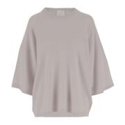 Allude Krägpullover i ull och kashmir Gray, Dam