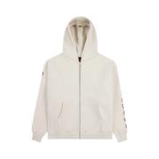 Pleasures Broderad Zip Up Hoodie Beige, Herr