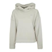 Drykorn Raiana Sweatshirt med huva och sömnad Beige, Herr