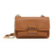 Carlo Colucci Modern Crossbody-väska för vardagsbruk Brown, Dam