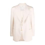 Giuliva Heritage Ivory Single Breasted Blazer Beige, Herr