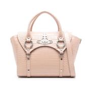 Vivienne Westwood Vit Foldover Top Väska Beige, Dam