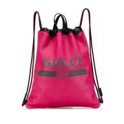 Gucci Vintage Pre-owned Laeder ryggsckar Pink, Dam