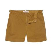 Orlebar Brown Gyllene Khaki Stretchbomullsshorts Brown, Herr