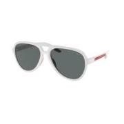 Prada Solglasögon Ps06Ws Twk02G Linea Rossa White, Unisex