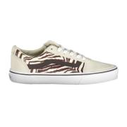 Vans Sportiga Beige Dam Sneakers med Kontrastdetaljer Beige, Dam