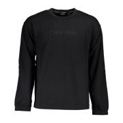 Calvin Klein Svart Herr Sweatshirt Långärmad Print Black, Herr