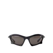 Balenciaga Svarta Acetatsolglasögon - Stiligt Modell Black, Unisex