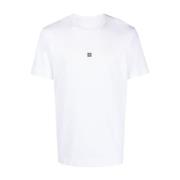 Givenchy Broderad Logga Bomull T-shirt White, Herr