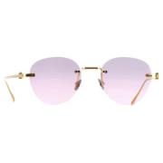 Cartier Vintage Pre-owned Guld solglasgon Pink, Dam