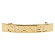 Chanel Vintage Pre-owned Guld hrspnnen Yellow, Dam