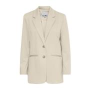 Ichi Höst/Vinter Dam Blazer Kollektion Beige, Dam