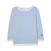 Busnel Helen Top Ice Blue/Ecru Blue, Dam