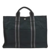 Hermès Vintage Pre-owned Bomull totevskor Blue, Dam