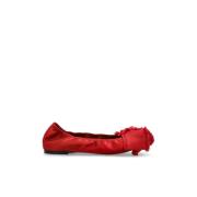 Lanvin Satin balettskor Red, Dam