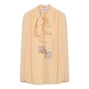 Valentino Garavani Stilren Blus för Kvinnor Orange, Dam