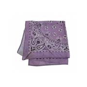 Saint Barth Bomull Foulard Halsduk Purple, Unisex