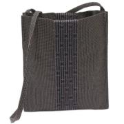 Hermès Vintage Pre-owned Canvas axelremsvskor Gray, Dam