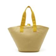 Hermès Vintage Pre-owned Canvas handvskor Yellow, Dam