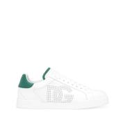 Dolce & Gabbana Färgblock Sneaker med Logotyptryck White, Herr