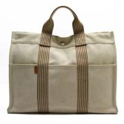 Hermès Vintage Pre-owned Canvas handvskor Beige, Unisex