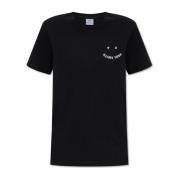 PS By Paul Smith T-shirt med broderat logotyp Black, Dam