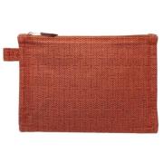 Hermès Vintage Pre-owned Bomull kuvertvskor Red, Dam