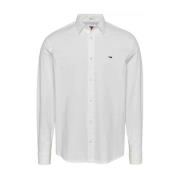 Tommy Jeans Stretch bomullsskjorta - Vit White, Herr