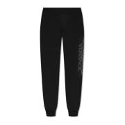 Versace Sweatpants med tryckt logotyp Black, Herr