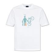 PS By Paul Smith T-shirt med tryck White, Herr