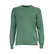 Gran Sasso Slim Fit Ull Kashmir Tröja Green, Herr