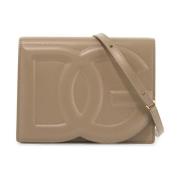 Dolce & Gabbana Taupe Kalvskinn Crossbody-väska Beige, Dam