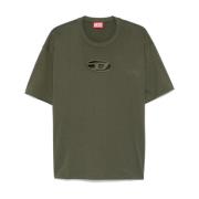 Diesel Mörkgrön Crew Neck T-shirt Green, Herr